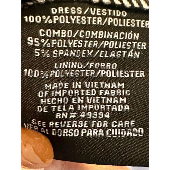 NWT R & M Richards Womens Petites Printed Mixed Media Scuba Dress Size Petite 14 - Picture 3 of 8